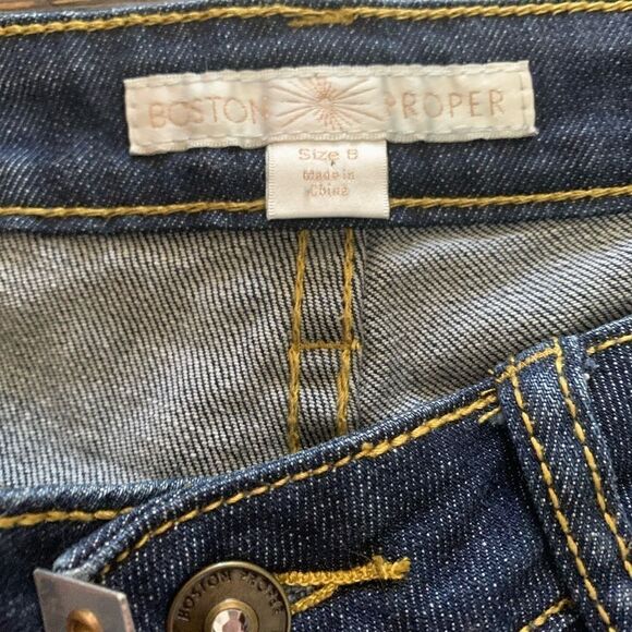 Boston Proper Distressed Jeans Size 8 - Picture 5 of 15